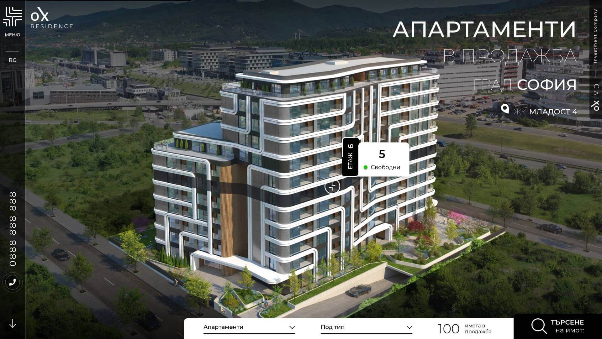 Sviluppo siti web - Ox Residence - Web Factor